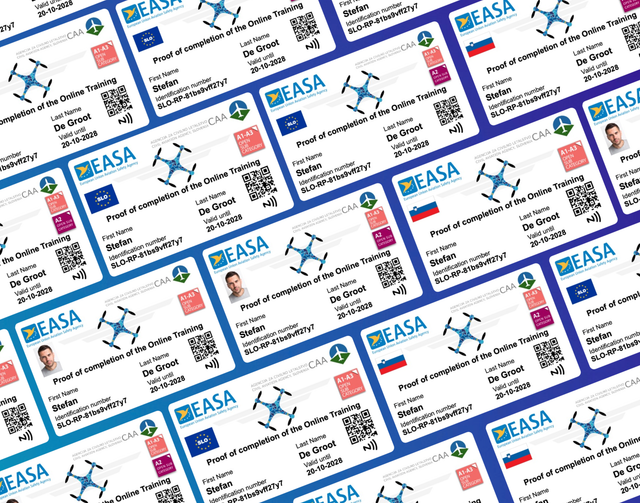 Drone Pas Slovenie Met NFC Maak Bij Opties Een Keuze Uit Welke Variant Je Wenst Te Bestellen  !