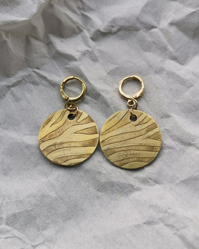 boucles d’oreilles «zebra»