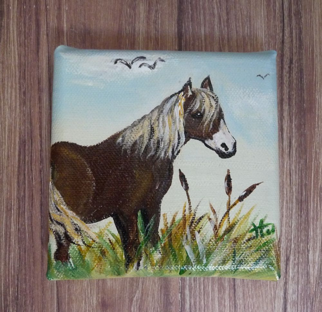 Mini  tableau cheval 