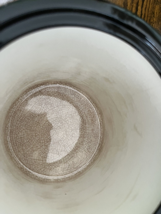 Mid 20-Century Vintage Wood Biscuits Barrel.