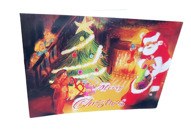 Santa gets caught x5 cards C6