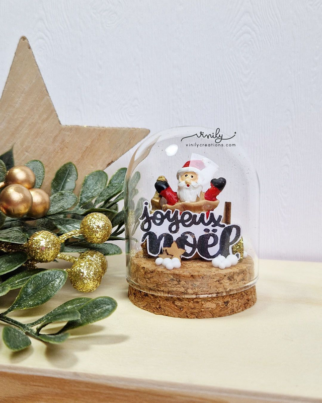 Cloche en verre Noël