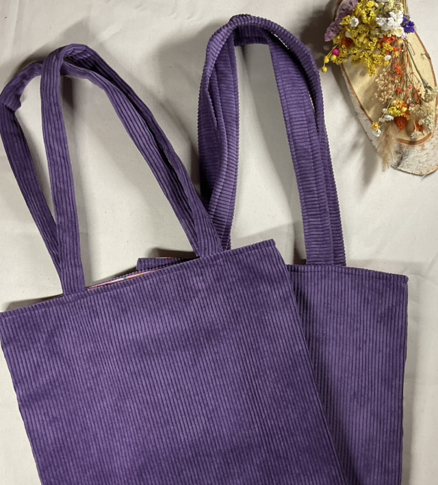 Tote bag en velours 