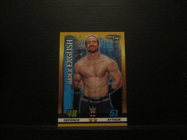 Aiden English - Smackdown Live Slam Attax 10th Edition Original Trading Card #133