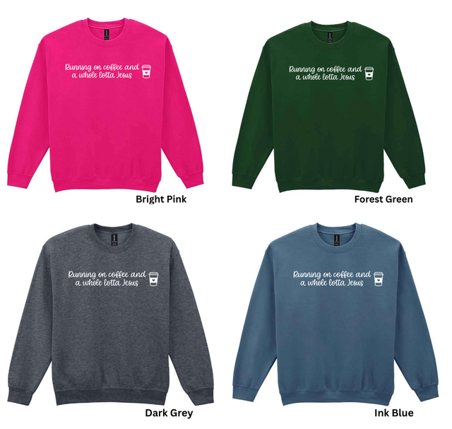 Running on Coffee and a Whole Lotta Jesus Jumper 