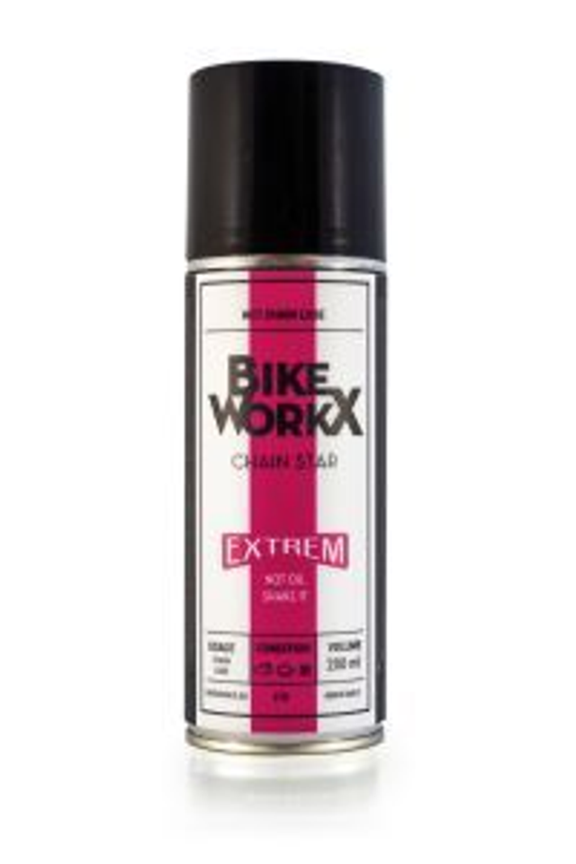  Huile de chaîne BIKEWORKX CHAIN STAR EXTREM spray 200 ml