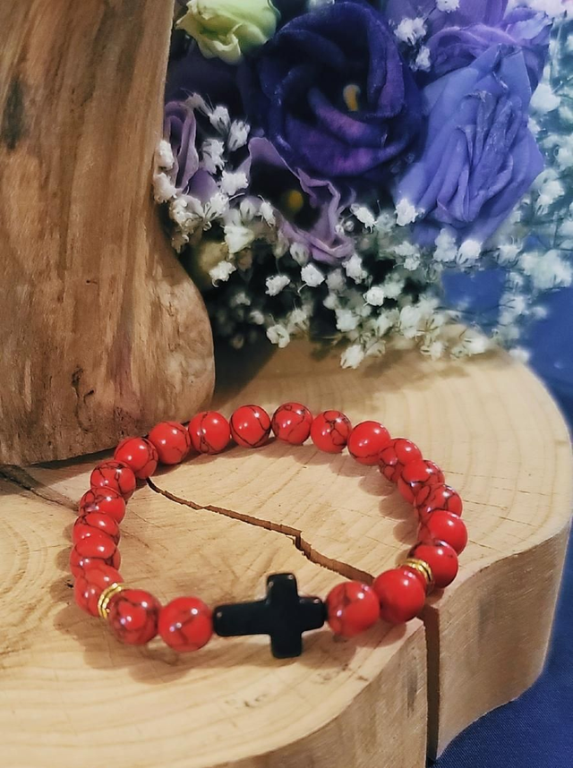 Bracelet Jaspe Rouge 
