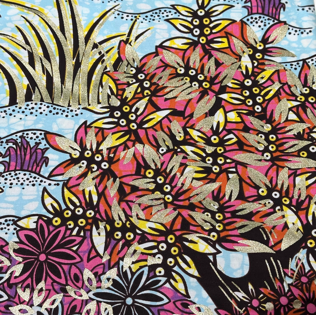 Wax Kawemba 4m50 Coton Pailleté