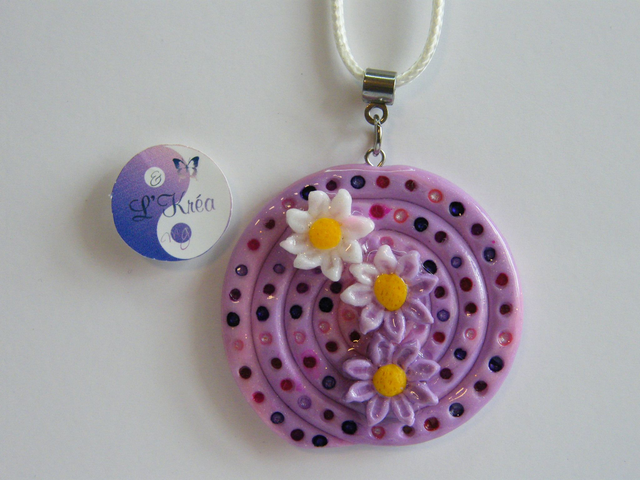 Escargot fleur Rose/Violet