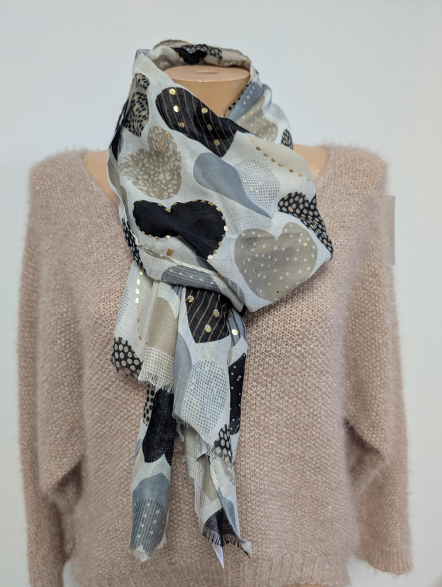 Foulard Soraya noir 