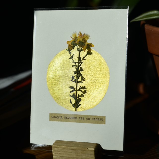 carte postale • chaque seconde est un cadeau