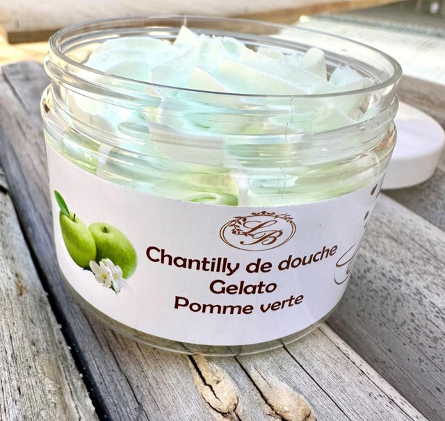 Chantilly de douche et bain 100 g Pomme verte

