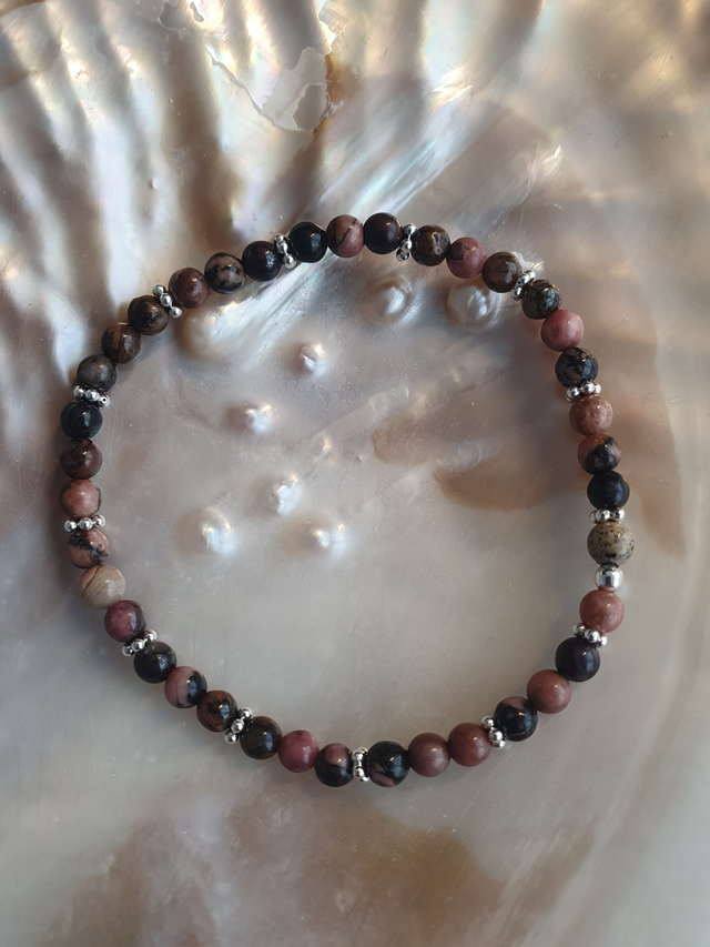 Armband Rhodonit