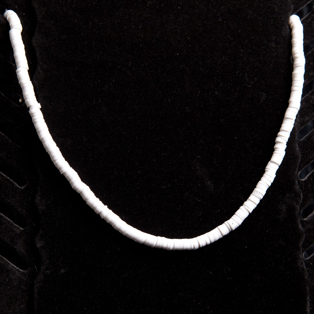 Collier fantaisie blanc