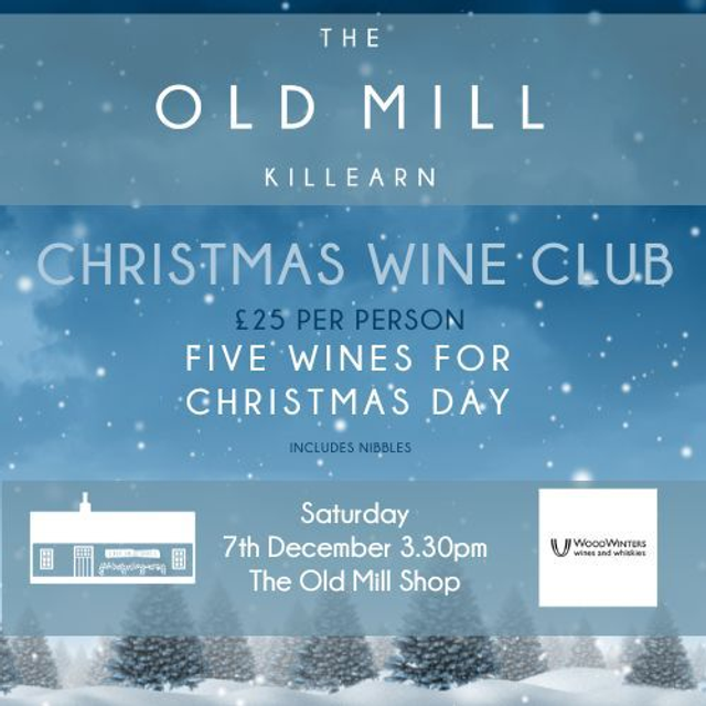 Christmas Wines Saturday 7th December 2024 3.30pm 