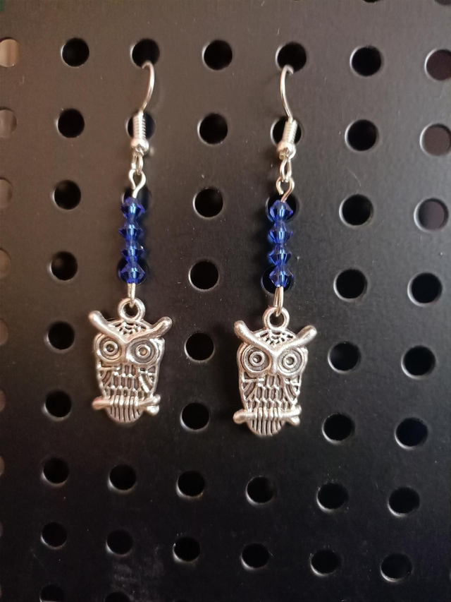 Boucles d&#039;oreilles Hibou 🦉