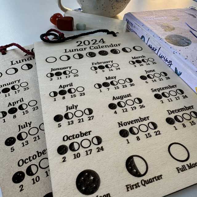 Lunar Calendar. Moon Cycles 2024 