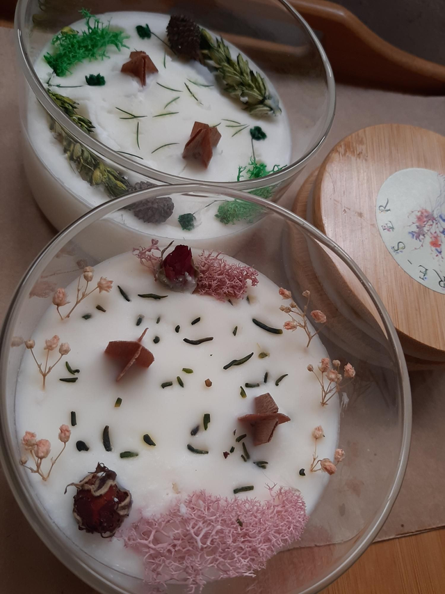 Velas de massagem e Ambientadoras Perfumadas pequenas