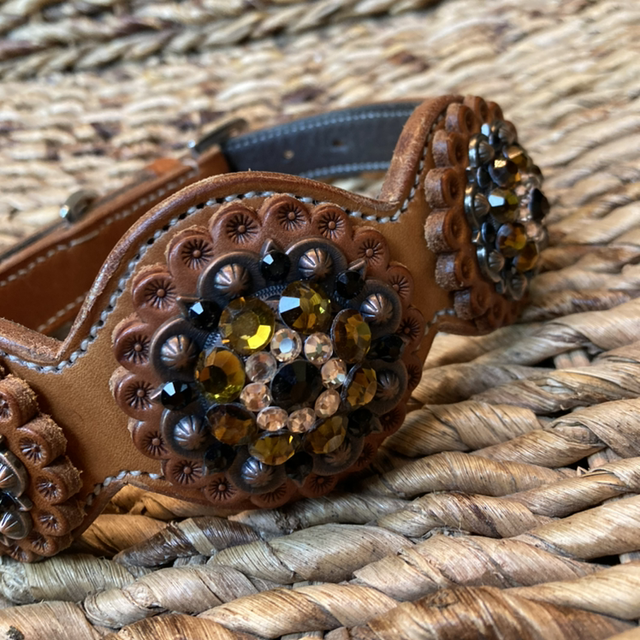 Hundehalsband mit Conchos