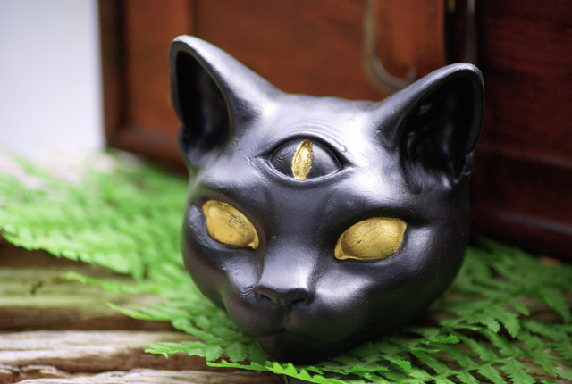 Tête de Chat Noir &quot;Troisième regard&quot; 