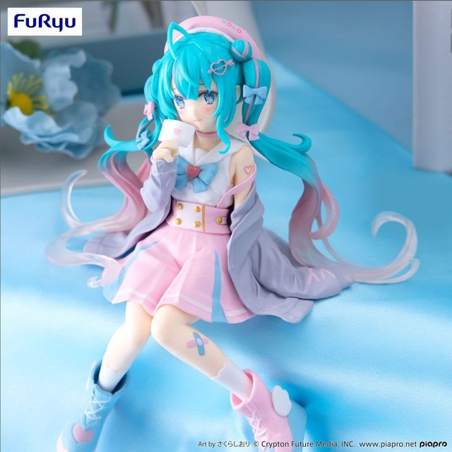 Hatsune Miku: Sailor Suit in Love (Gray Ver.) Noodle Stopper Figure 