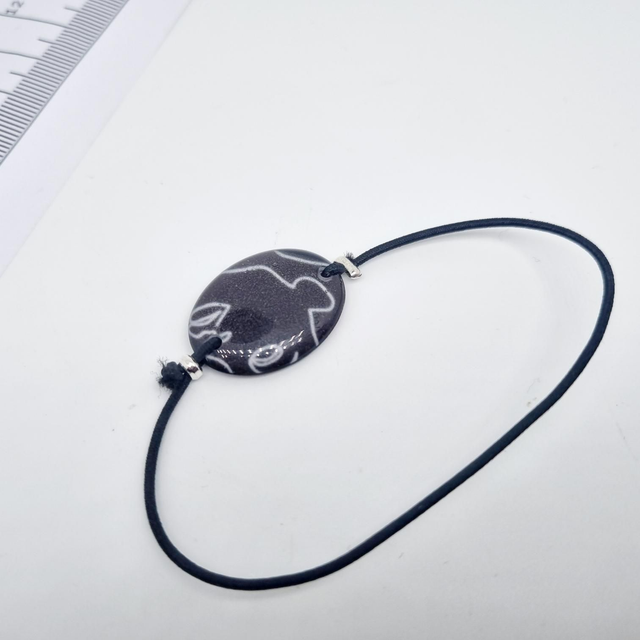 Bracelet noir réversible