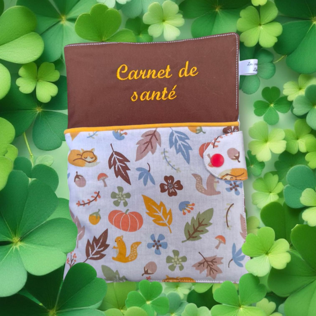 Protège carnet de santé automne