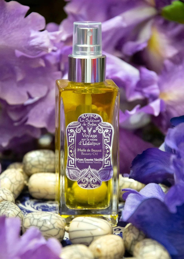 Beauty Olie - Huile de Beauté - 200ml - Udaipur (Muskus &amp; Wierook &amp; Vanille)
