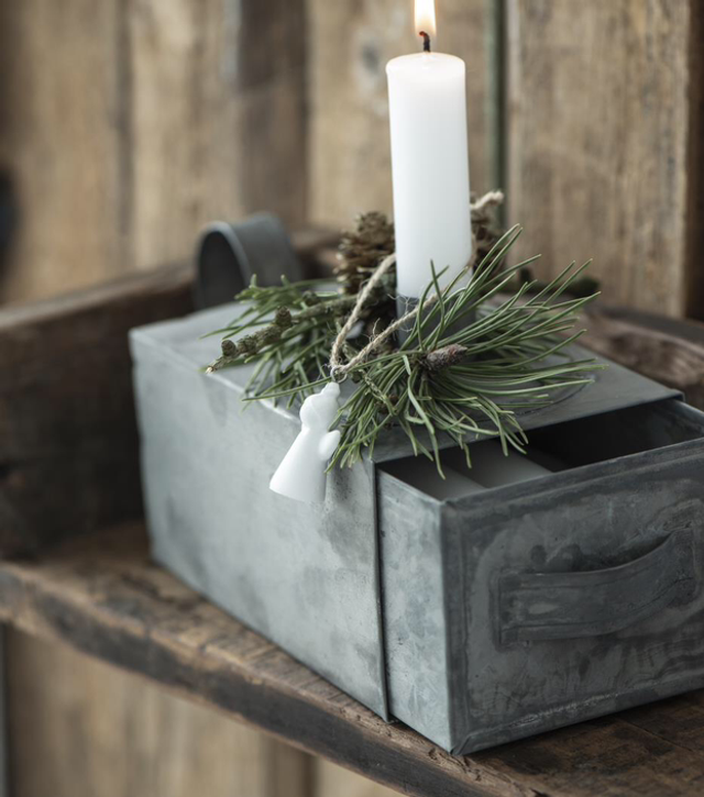 Zinc Candle Box
