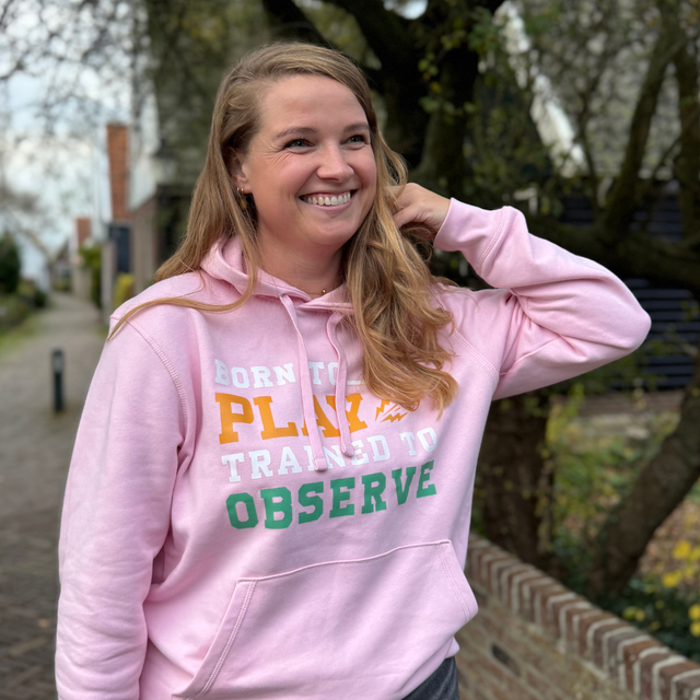 Born to Play, Trained to Observe — Montessori Sports Drummer 2.0 Hoodie (Unisex, Adult)