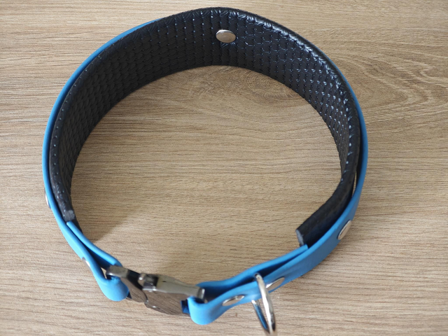 Collier pour laisse biothane 25 mm + mousse de ~40mm