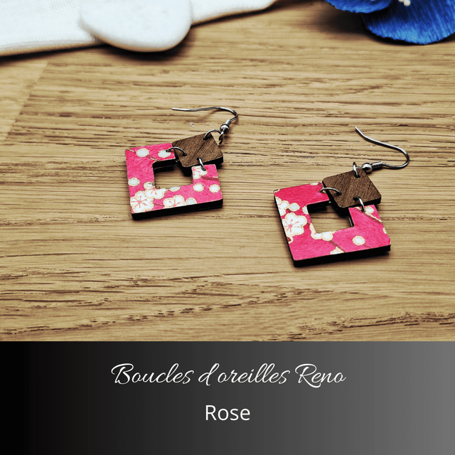 Boucles d'oreilles Reno - Rose