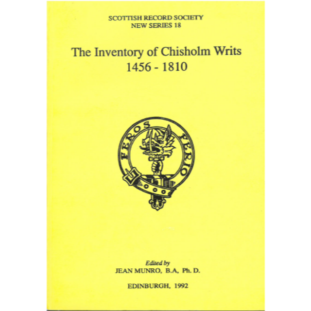 The Inventory of Chisholm Writs 1456-1810