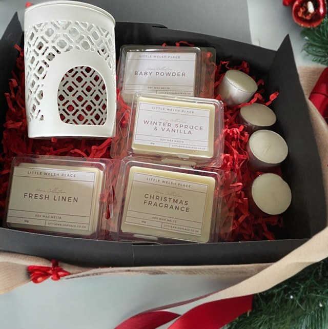Wax melt burner gift set