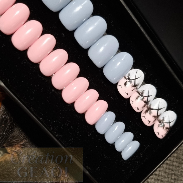 Pastel beach little oval S