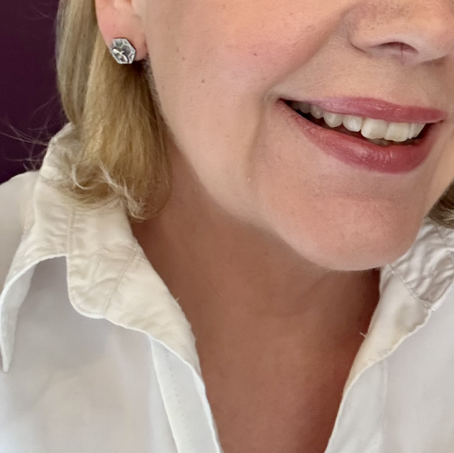 Oxidised Silver Manchester Worker Bee Studs