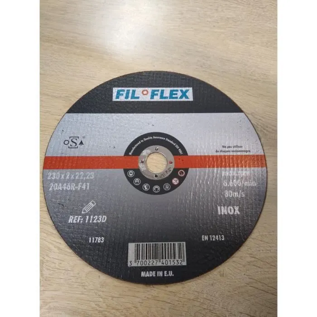 Disque à tronçonner fin Inox - FIL°FLEX