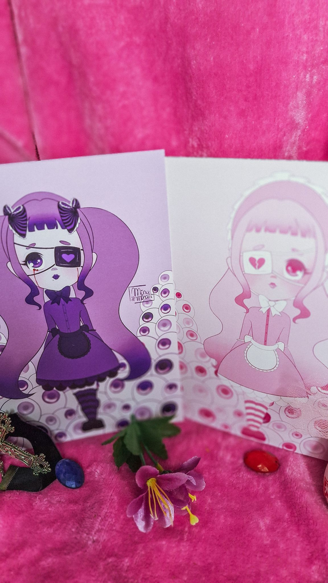 Gothic Lolita Arte Original - Print A5