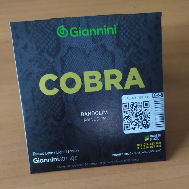 Encordoamento Bandolim .10 Giannini Cobra 