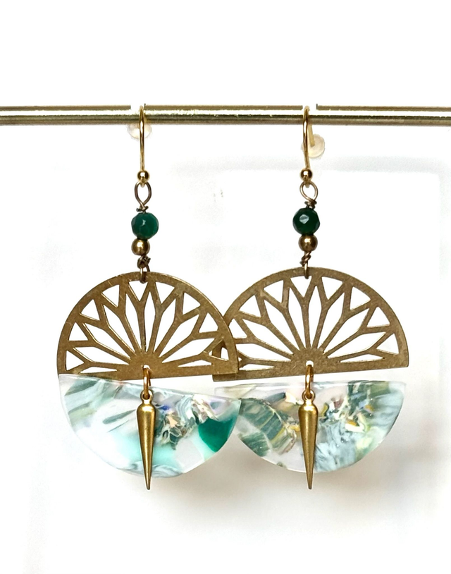 Boucles « Éclats de mousse » 