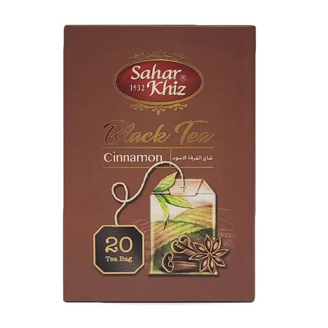 Sahar Khiz Perzský Čierny Sáčkový Čaj so Škoricou 30 gr. (20 ks.)