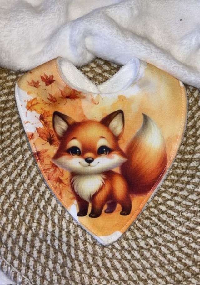Bavoir bandana Renard