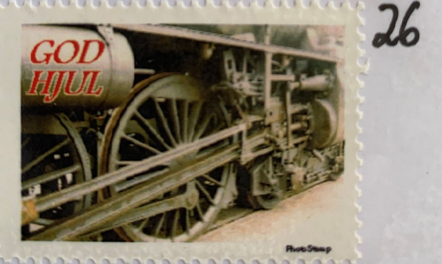 Brevfrimärke 26   -  God Hjul