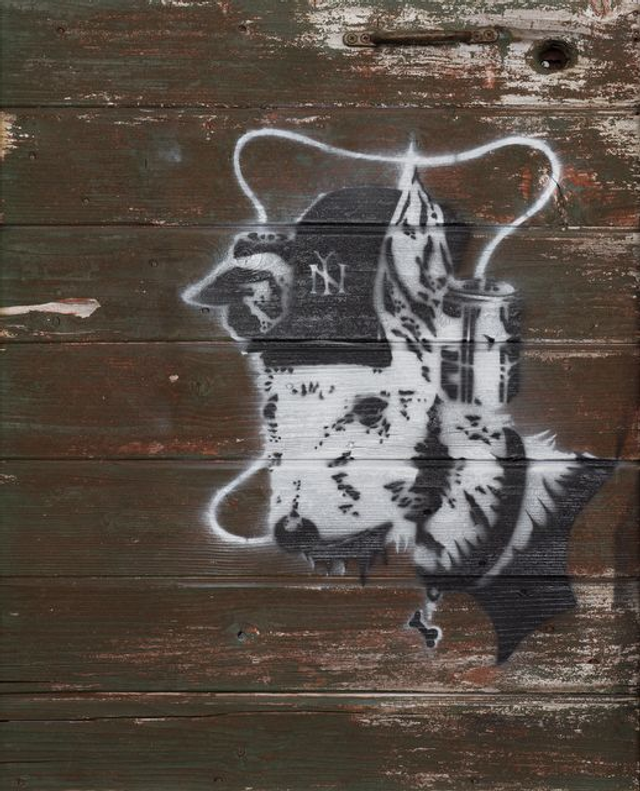 K-9 - print of street art by Joe Salmon