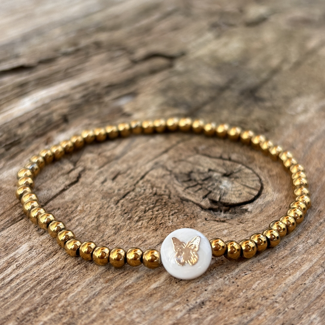 Bracelet Papillon Nacre