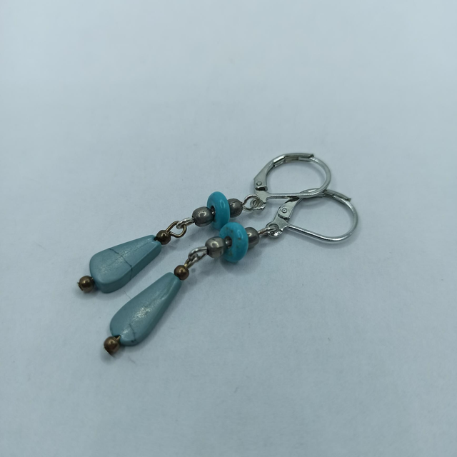 Dormeuses - Petites turquoise 