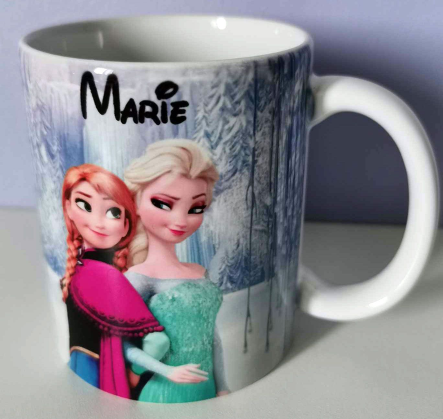 Mug la reine des neige avec le prénom &quot;Marie&quot;