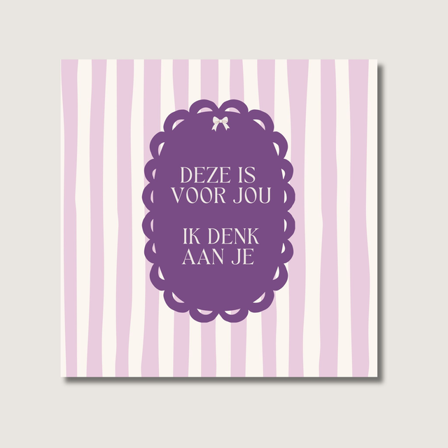 Minikaart - ik denk aan je 