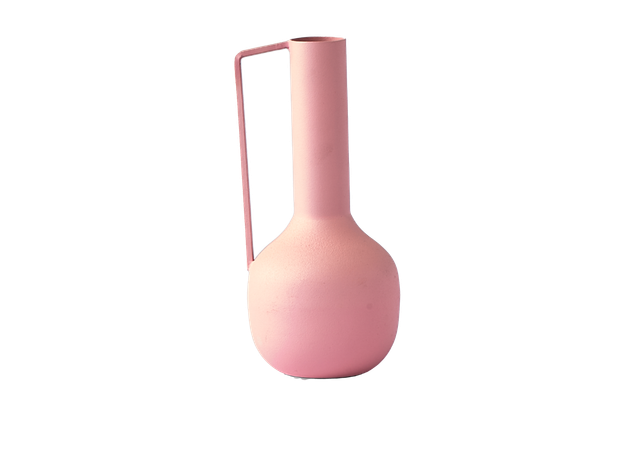 4 vases Roman Rose, Vert, Marron, Rouge 