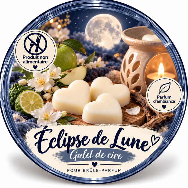 Galet de cire - Éclipse de Lune